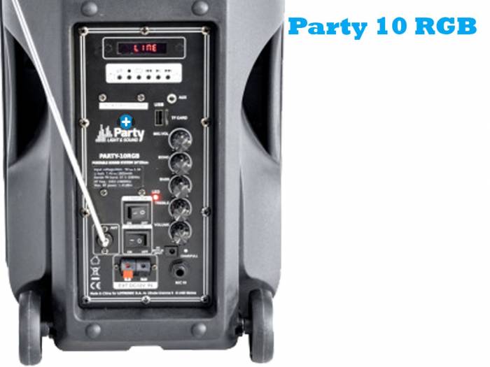 Party 10 RGB Altavoz Portátil 10\" Con Batería, USB,  BLUETOOTH, FM, Microfono - 6