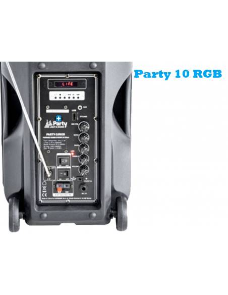 Party 10 RGB Altavoz Portátil 10\" Con Batería, USB,  BLUETOOTH, FM, Microfono - 6