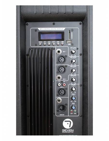 SEVEN SV215A-TWS ALTAVOZ AUTOAMPLIFICADO 2X15' MP3/BT 2000W