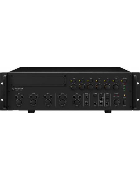 Monacor PA-6480Amplificadores mezcladores para megafonía mono de 6 zonas - 1