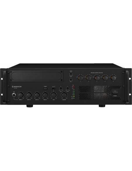 Monacor PA-5480 Amplificadores mezcladores para megafonía mono de 5 zonas - 1