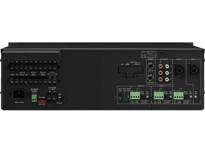 Monacor PA-5480 Amplificadores mezcladores para megafonía mono de 5 zonas - 2