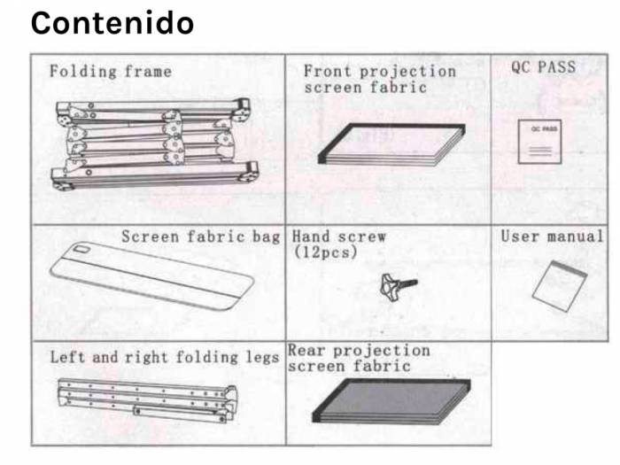 Pantalla plegable PROUNI200HFR - 4