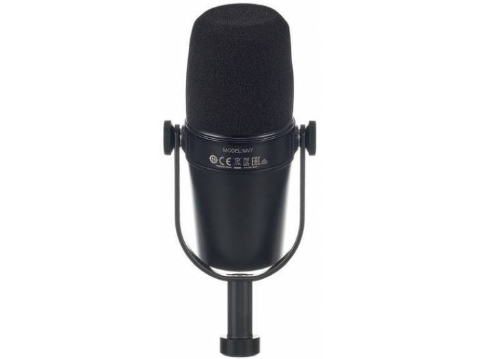 Shure MV7 USB Podcast Microphone - micrófono vocal para PodCast y grabación con conexión XLR ( Canon ) o USB-c - 3