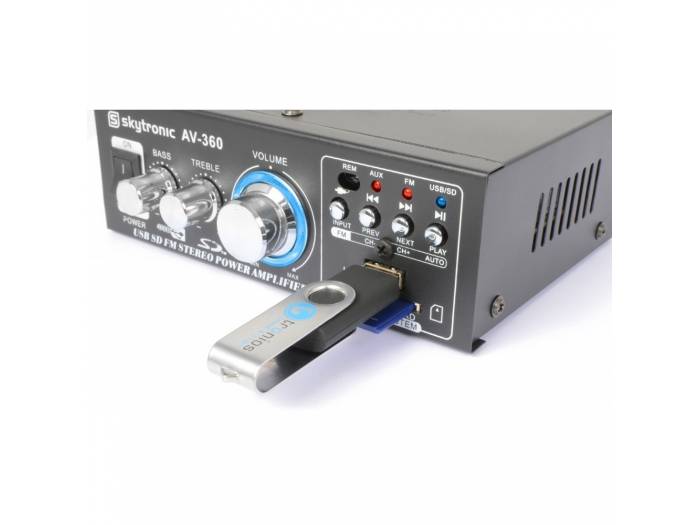 Pack Agua 1 - Mini-Amplificador Multimedia y 2 altavoces Marinos - 6