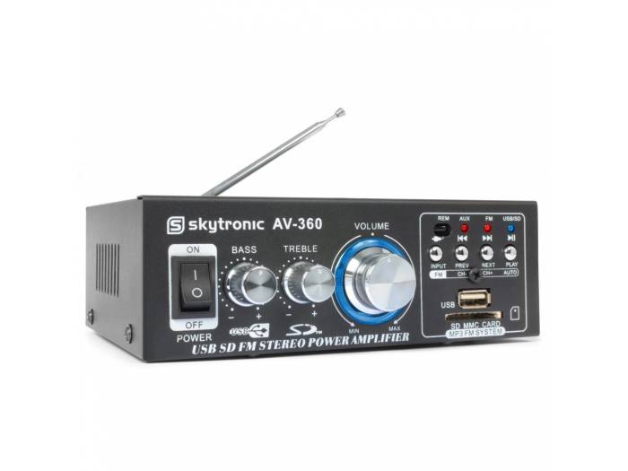 Pack Agua 1 - Mini-Amplificador Multimedia y 2 altavoces Marinos - 8