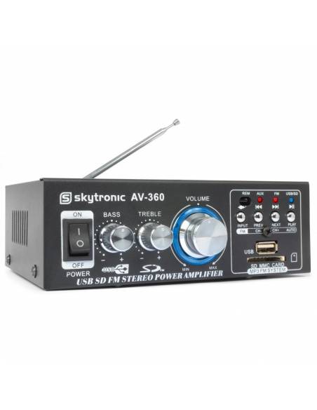 Pack Agua 1 - Mini-Amplificador Multimedia y 2 altavoces Marinos - 8