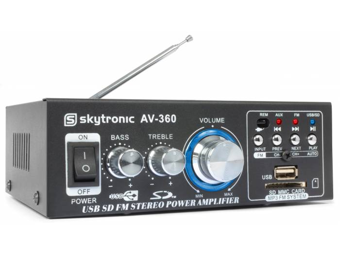 Pack Agua 1 - Mini-Amplificador Multimedia y 2 altavoces Marinos - 11