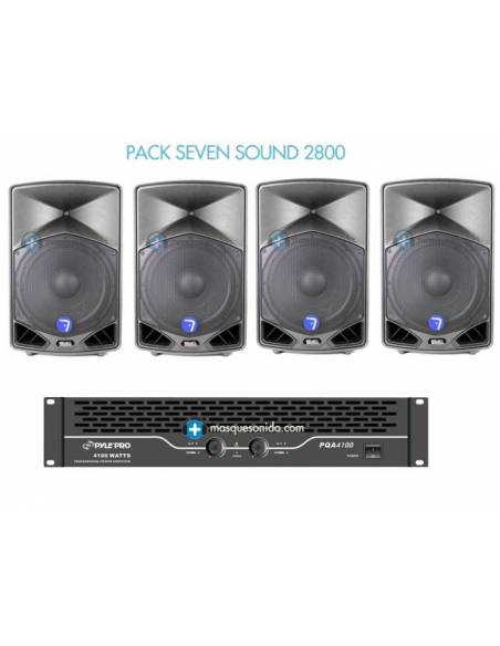 Pack de sonido  SEVEN SOUND 2800- Pack con  2800w de potencia maxima - 1