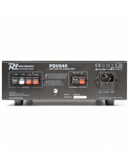 Equipo de Sonido Tienda 1040 Linea de 100v - 3
