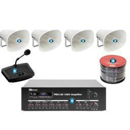PACK DE MEGAFONIA EXTERIOR 4T- 120W de potencia - 1