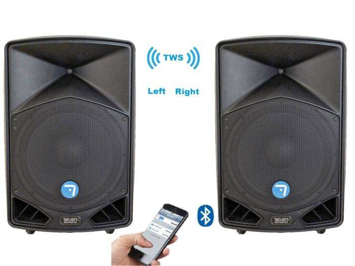 Seven PACK PASV-215A TWS BT 018319 altavoces via amplificado 500w