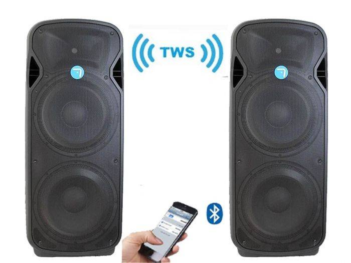 Pack IOWA BLUETOOTH STW -SV215A-TWS - Especial Discomoviles 4000w TWS Sin Cables - 1