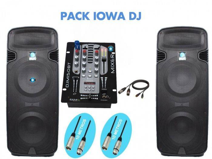 Pack IOWA DJ -BLUETOOTH STW -SV215A-TWS- Equipo de sonido con 4000w - 1