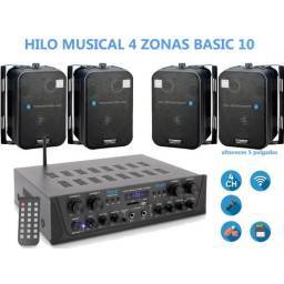 HILO MUSICAL 4 ZONAS  Basic 10 - 4 altavoces 5 pulgadas - 2 2