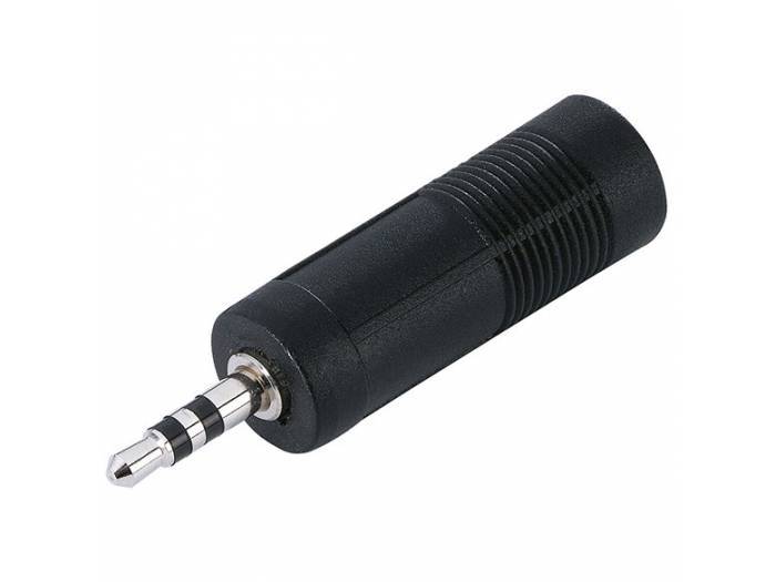 Adam Hall Adaptador Jack 6.3mm hembra estéreo a Minijack 3.5mm macho  estéreo -7544