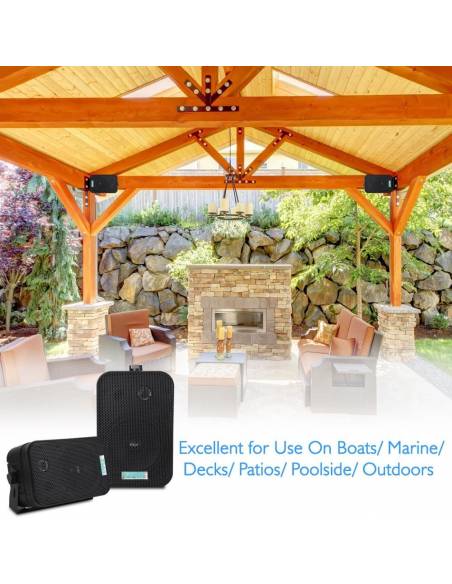 EQUIPO DE SONIDO VENICE 5  HILO MUSICAL Black 4 ZONAS - 4 altavoces 5 pulgadas - 13