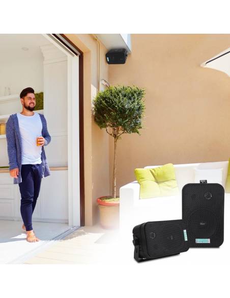 EQUIPO DE SONIDO VENICE 5  HILO MUSICAL Black 4 ZONAS - 4 altavoces 5 pulgadas - 15