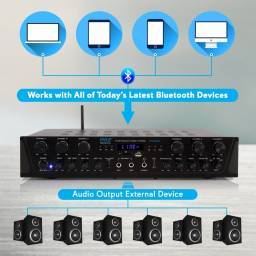 EQUIPO DE SONIDO PASADENA 60 BLACK HILO MUSICAL 6 ZONAS - 6 altavoces 6 pulgadas - 1 2