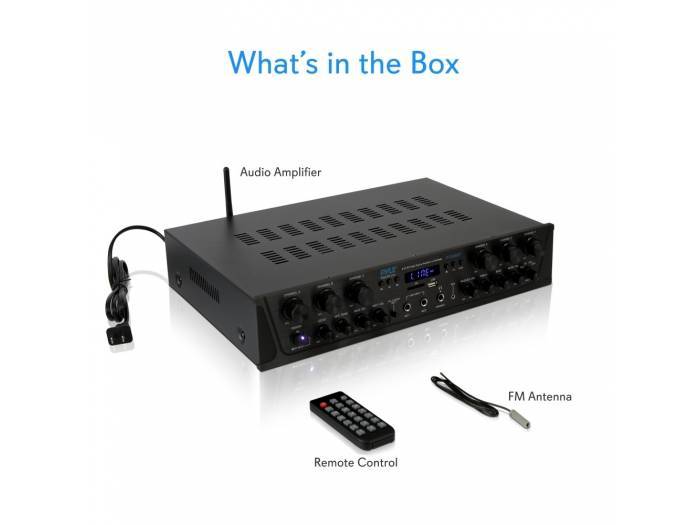 EQUIPO DE SONIDO PASADENA 60 BLACK HILO MUSICAL 6 ZONAS - 6 altavoces 6 pulgadas - 14