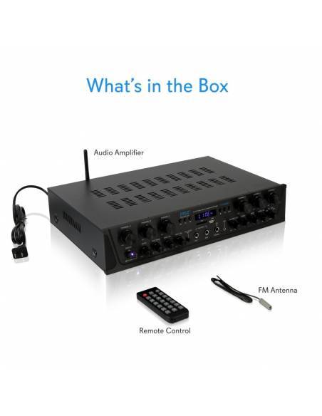 EQUIPO DE SONIDO PASADENA 60 BLACK HILO MUSICAL 6 ZONAS - 6 altavoces 6 pulgadas - 14