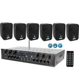 EQUIPO DE SONIDO PASADENA 60 BLACK HILO MUSICAL 6 ZONAS - 6 altavoces 6 pulgadas - 1