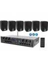 EQUIPO DE SONIDO PASADENA 60 BLACK HILO MUSICAL 6 ZONAS - 6 altavoces 6 pulgadas