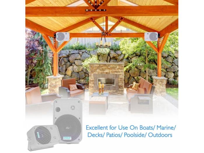 EQUIPO DE SONIDO PASADENA 60 WHITE HILO MUSICAL 6 ZONAS - 6 altavoces 6 pulgadas - 13