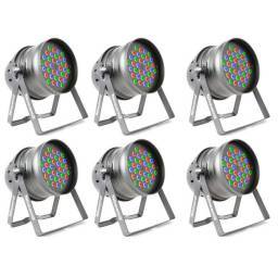 BeamZ Pack 6 Focos Par 64 - 36x 1W RGB LEDs DMX 151.238 - 1