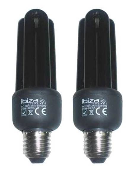 Pack de 2 Bombillas de Luz Negra de Bajo consumo