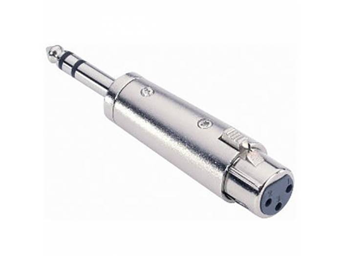 Adam Hall Adaptador Jack 6.3mm macho estéreo a XLR hembra - 1