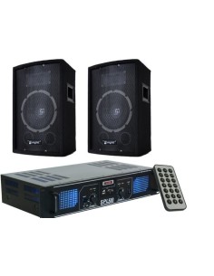 Pack Fiesta 2 Altavoces 8 pulgadas y Etapa