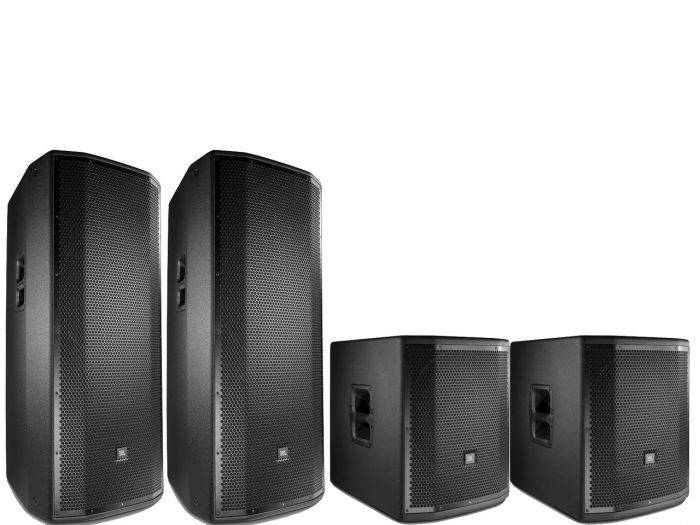 Bundle 2 x JBL PRX 825W y 2 x JBL PRX 818XLFW - 1