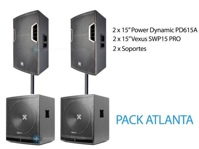 Pack de sonido ATLANTA con 3600w - 4