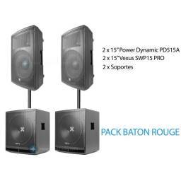 Pack de sonido BATON ROUGE con 3600w - 1 2