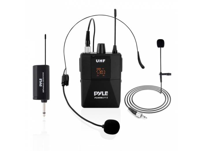 circuito Buena voluntad Racional Pyle PDWMU112 - Micrófono inalámbrico de 32 canales UHF de Pyle Pro Micrófonos  inalámbricos