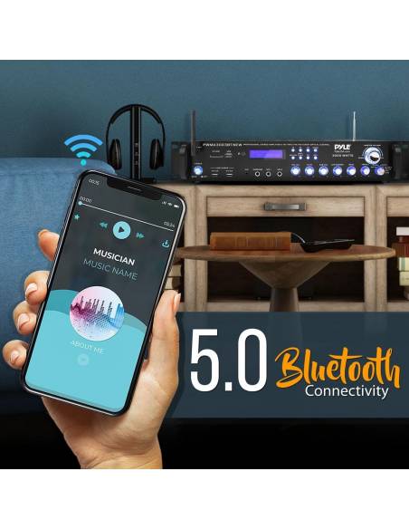 PWMA3003BT - Amplificador KARAOKE CON MICROFONIA INALAMBRICA, RADIO USB Y 3000W Pyle Pro PWMA3003BT - 4