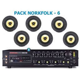 Pack de Hilo Musical -NORKFOLK - 6 - Altavoces de linea de 100v - 1 2