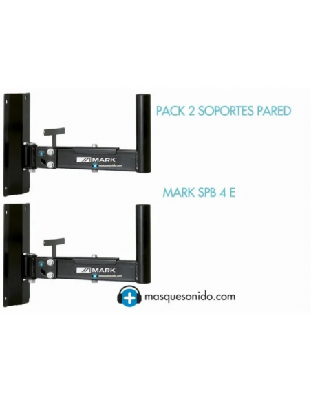 Mark Pack -2x SPB 4 E - Pareja de soportes de pared - 2