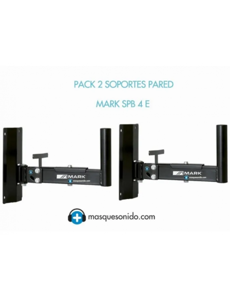 Mark Pack -2x SPB 4 E - Pareja de soportes de pared - 1