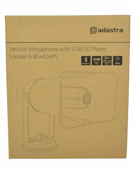 ADASTRA VM25BT Megáfono para Vehículo con Reproductor USB/SD y Bluetooth - 8