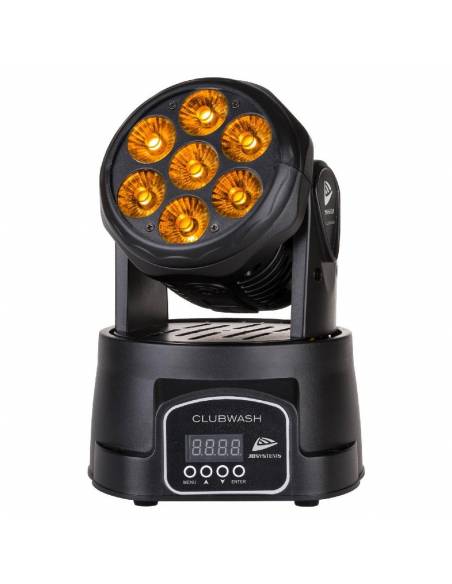 JB SYSTEMS CLUBWASH CABEZA MÃVIL 7x12 RGBWA+UV JBSYSTEMS