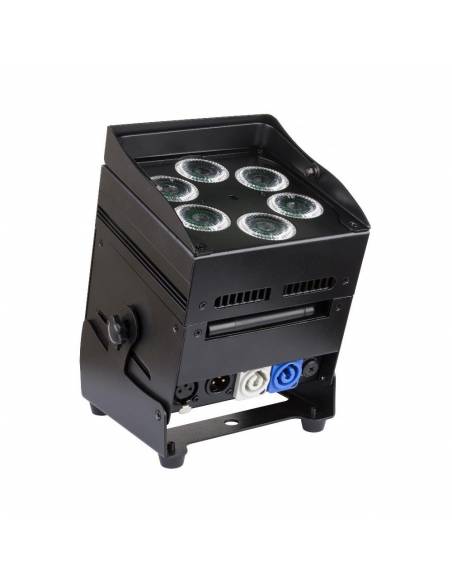 JB SYSTEMS ACCU COLOR BLACK FOCO LED 6x10w RGBWA BATERÃA JBSYSTEMS