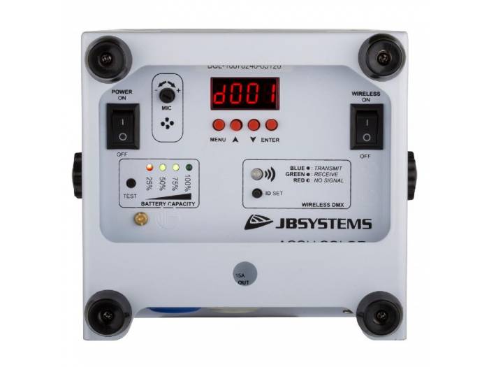 JB SYSTEMS ACCU COLOR WHITE FOCO LED 6x10w RGBWA BATERÃA JBSYSTEMS