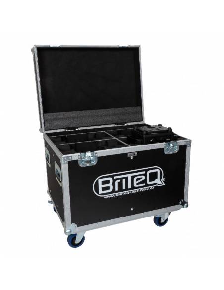BRITEQ MOVING HEAD CASE 7 - RACK 4x BT-SHARK BRITEQ