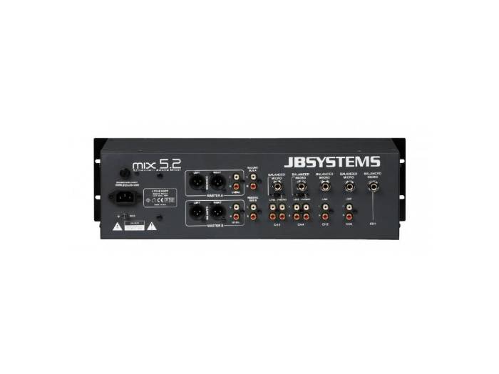 JB SYSTEMS MIX-5.2 MEZCLADORA 2 ZONAS JBSYSTEMS