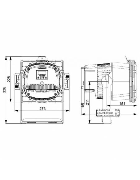 BT-COLORAY MULTI FOCO 120W RGBW BRITEQ