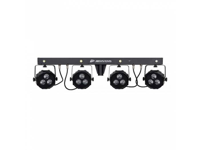 LIVESET2 BARRA 4x PROYECTORES 4 LED + STROBO + TRÍPODE JBSYSTEMS