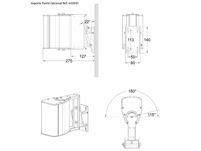 iLINE23W ALTAVOZ 40W 2x3"16Ohm BLANCO AUDIOPHONY