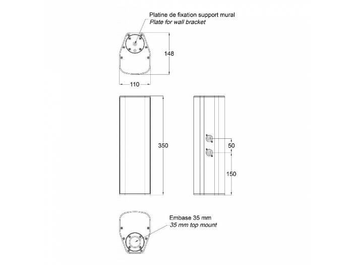 iLINE43 ALTAVOZ 80W 4x3" 8Ohm BLANCO AUDIOPHONY